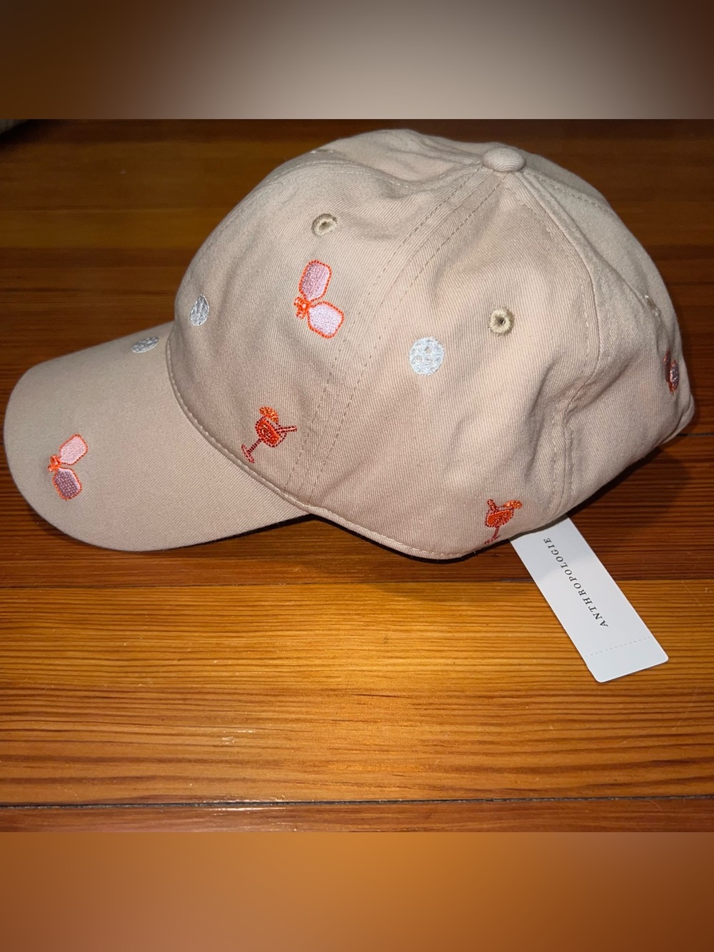 ANTHROPOLOGIE Pickleball Aperol Spritz Hat - Picture 2 of 4